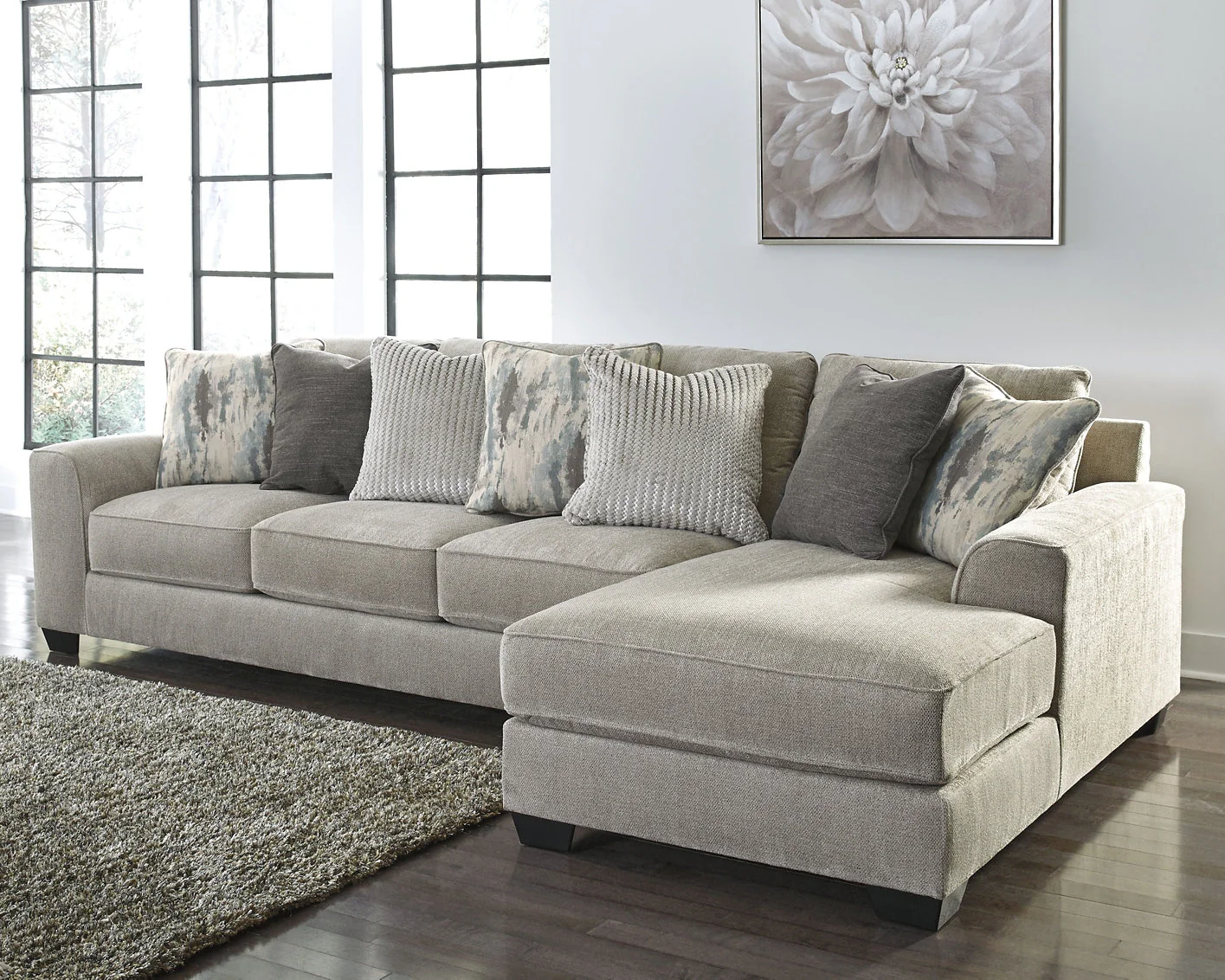 Ardsley 2-Piece Sectional with Ottoman - Image 4