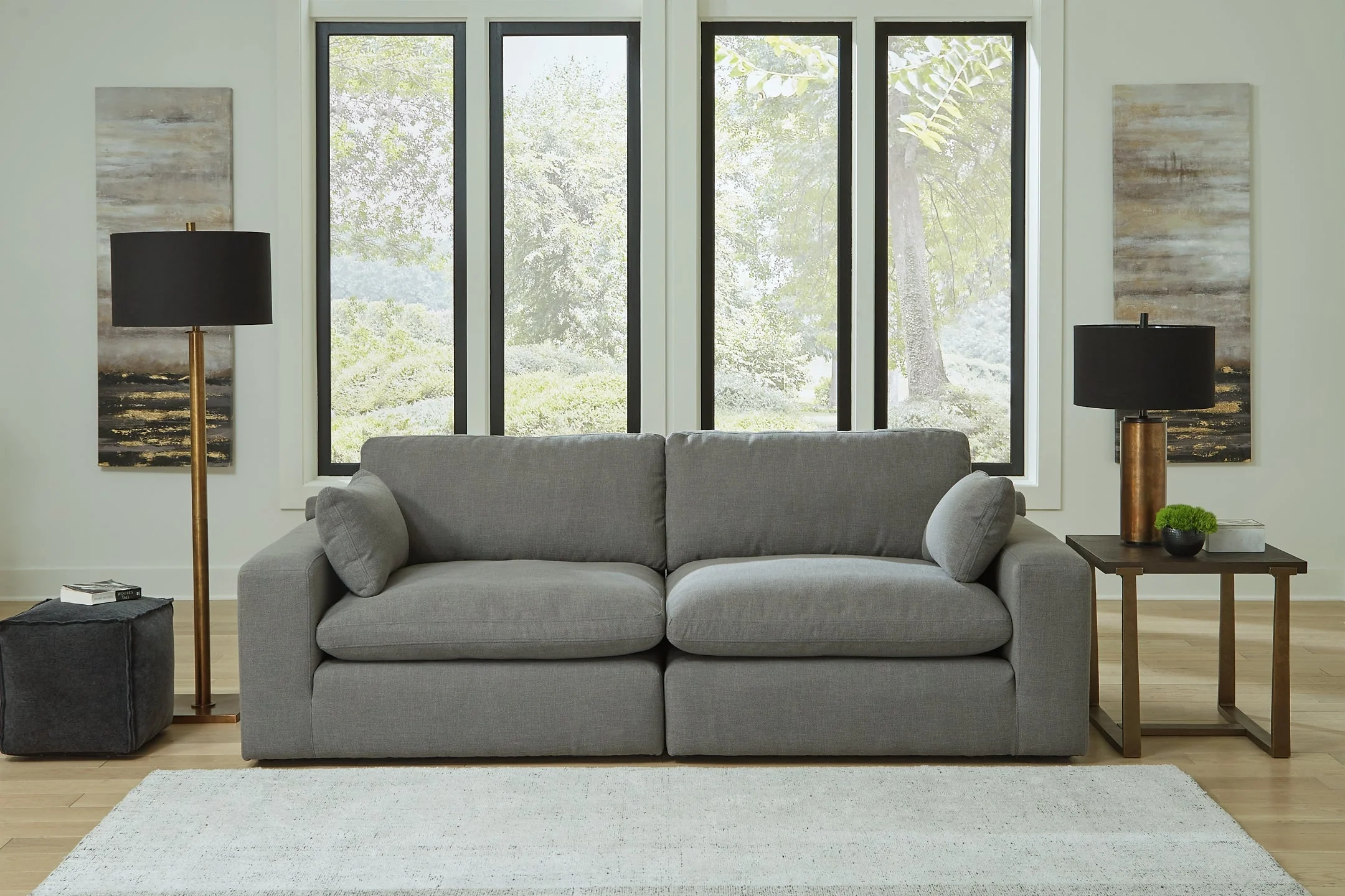 Elyza 2-Piece Sectional with Ottoman - Image 4