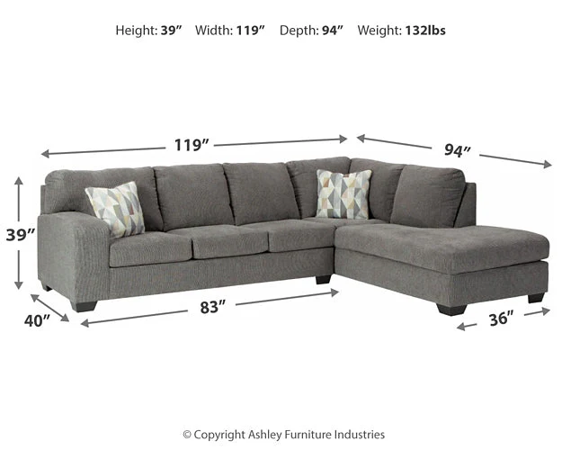 Dalhart 2-Piece Sectional with Ottoman - Image 8