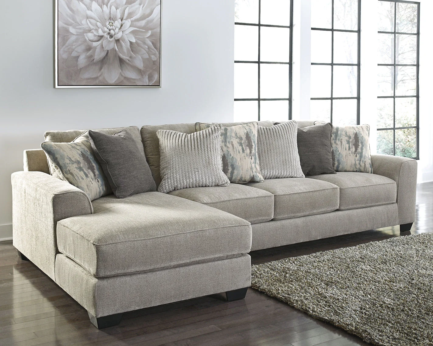 Ardsley 2-Piece Sectional with Ottoman - Image 4