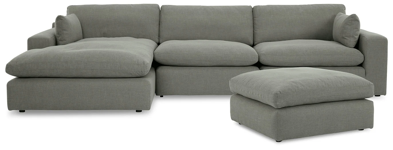 Elyza 3-Piece Sectional with Ottoman