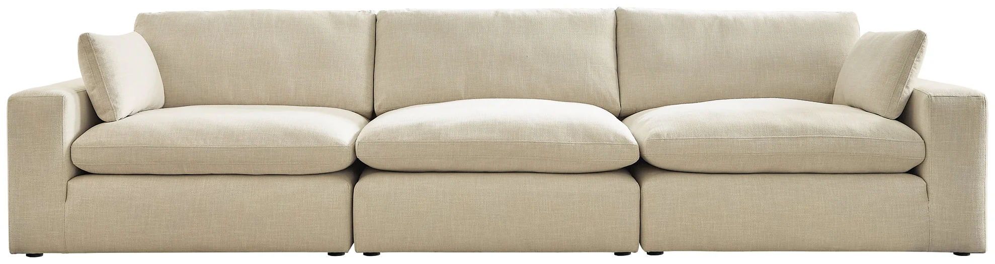 Elyza 3-Piece Sectional with Ottoman - Image 2