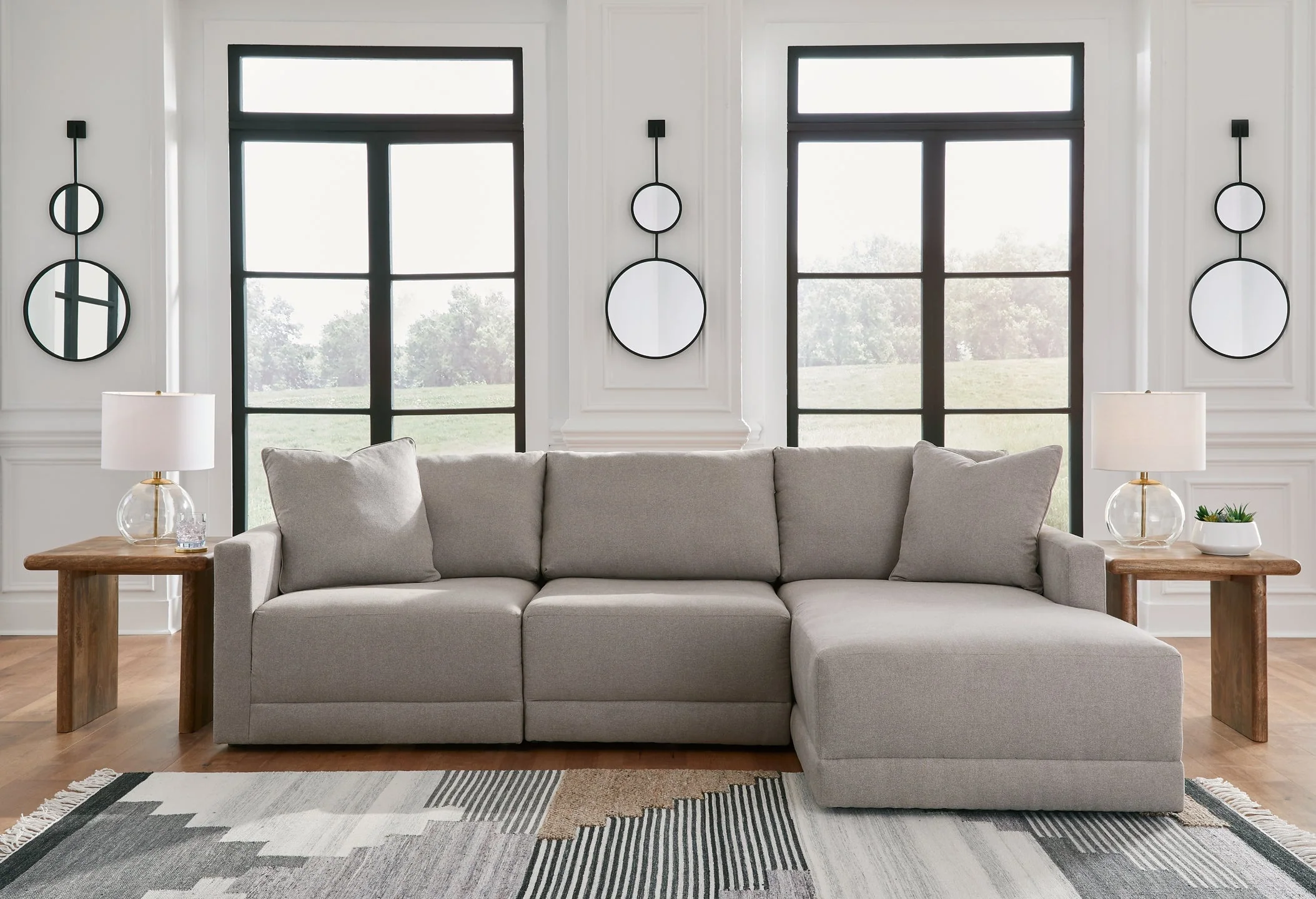Katany 3-Piece Sectional with Ottoman - Image 2