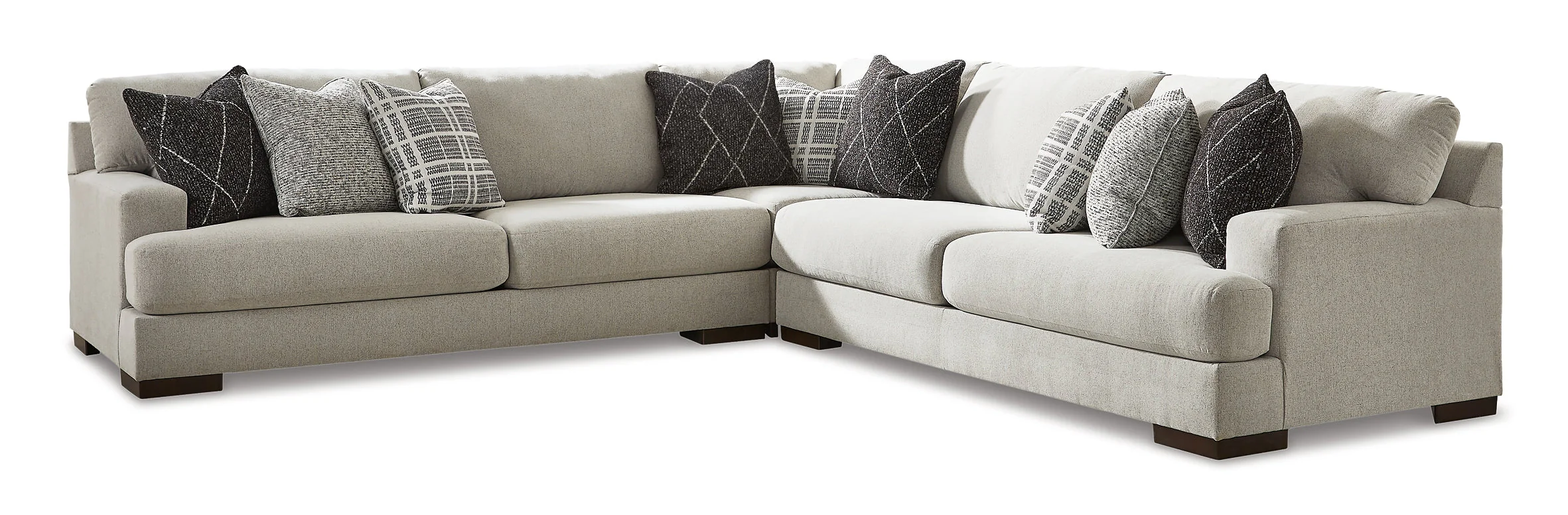 Artsie 3-Piece Sectional with Ottoman - Image 2