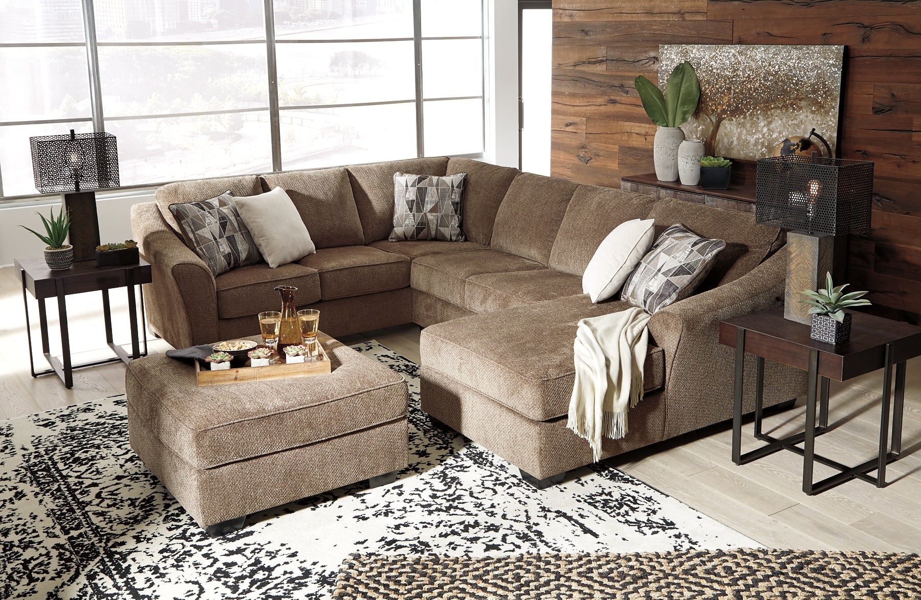 Graftin 3-Piece Sectional with Ottoman - Image 4