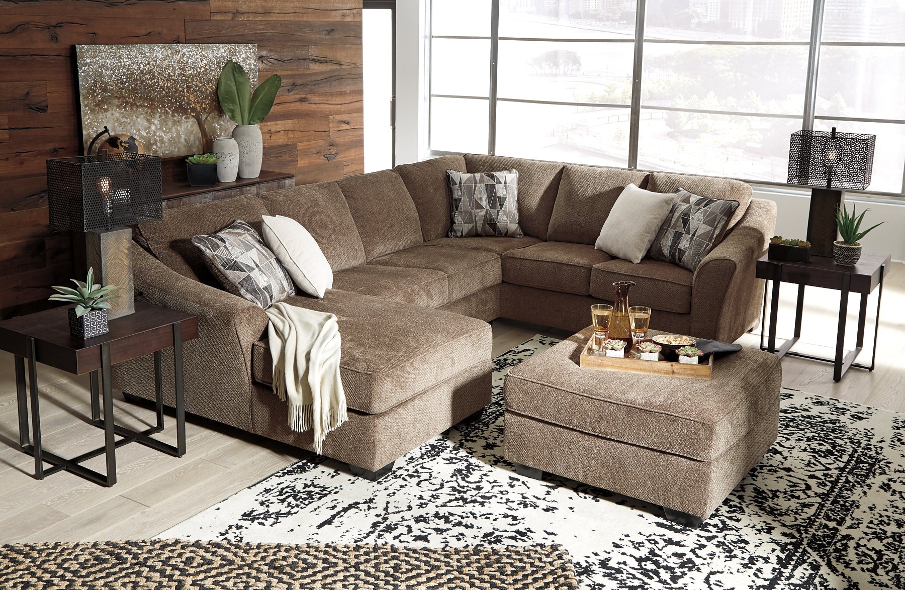 Graftin 3-Piece Sectional with Ottoman - Image 4