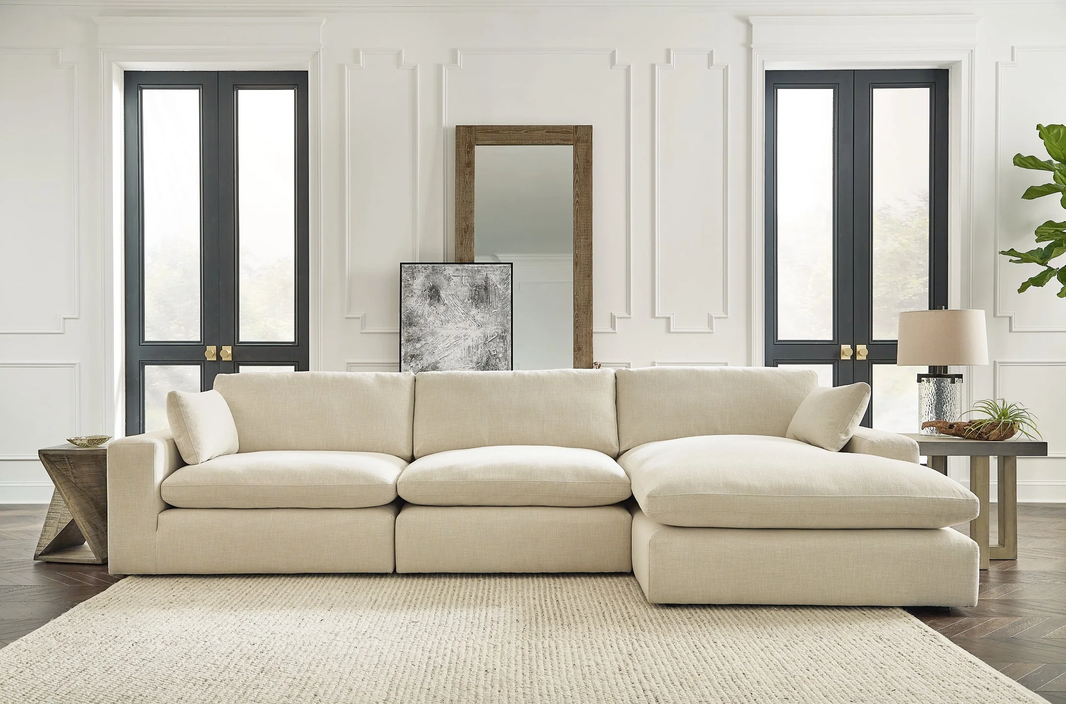 Elyza 3-Piece Sectional with Ottoman - Image 6