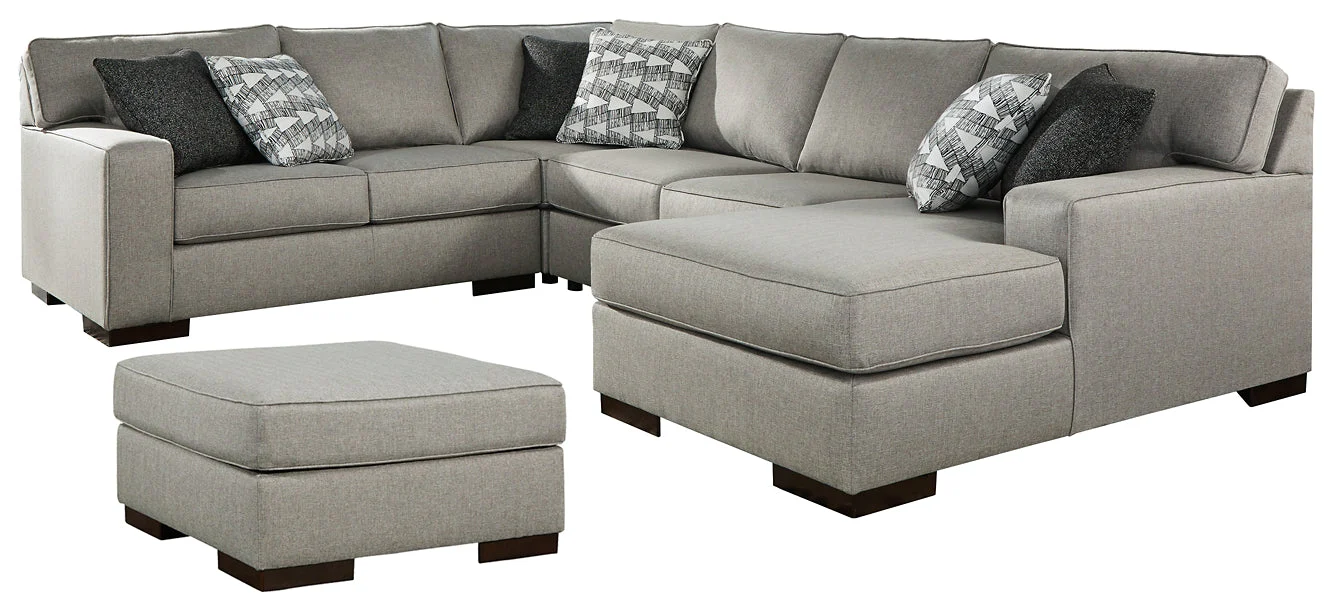 Marsing Nuvella 4-Piece Sectional with Ottoman