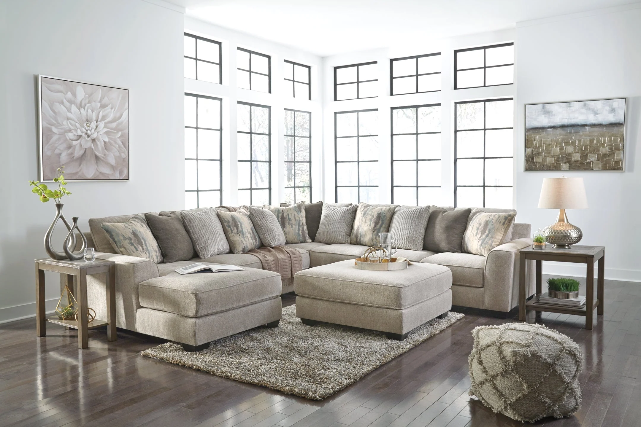 Ardsley 4-Piece Sectional with Ottoman - Image 2