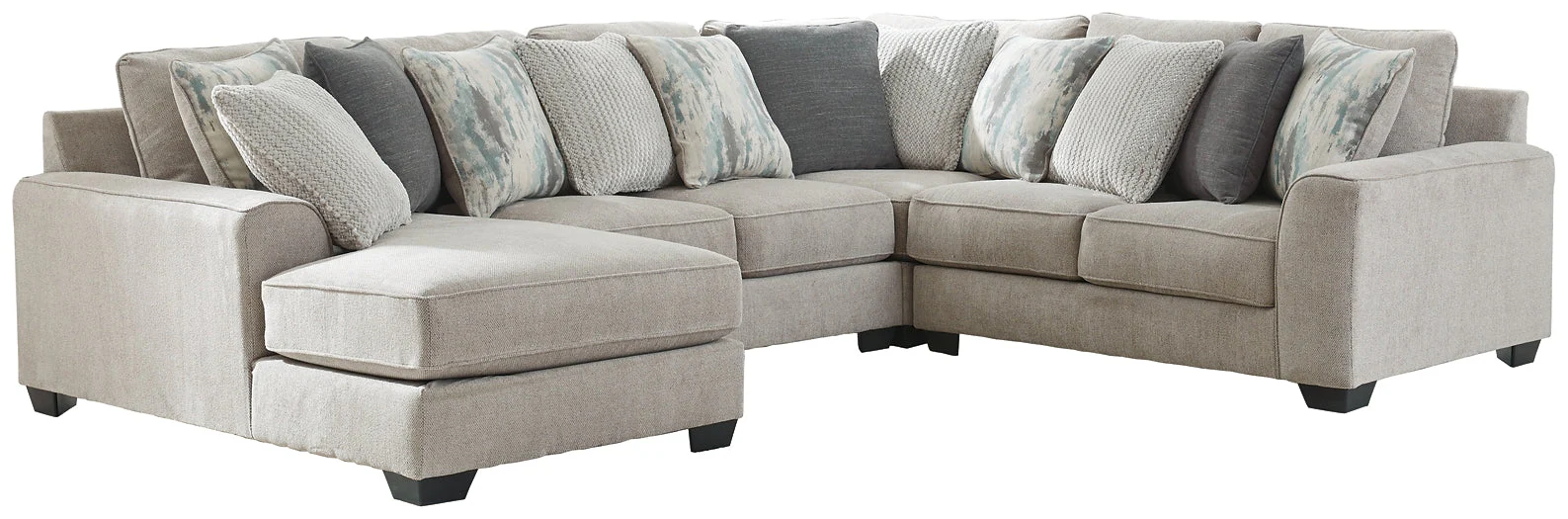Ardsley 4-Piece Sectional with Ottoman - Image 2