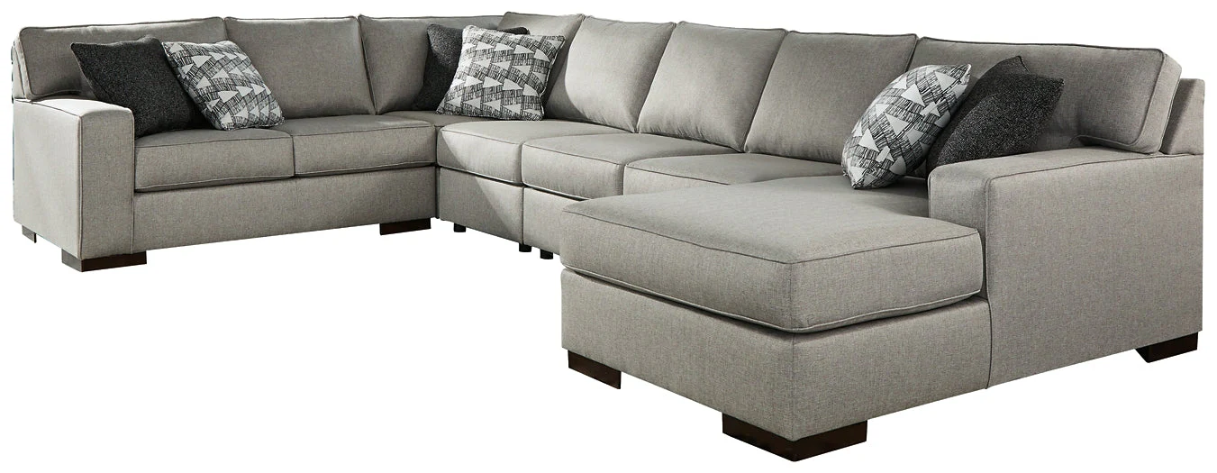Marsing Nuvella 5-Piece Sectional with Ottoman - Image 2