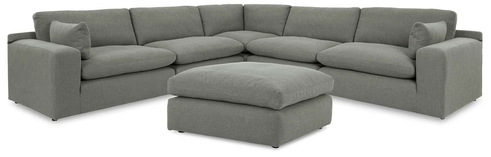 Elyza 5-Piece Sectional with Ottoman - Image 3