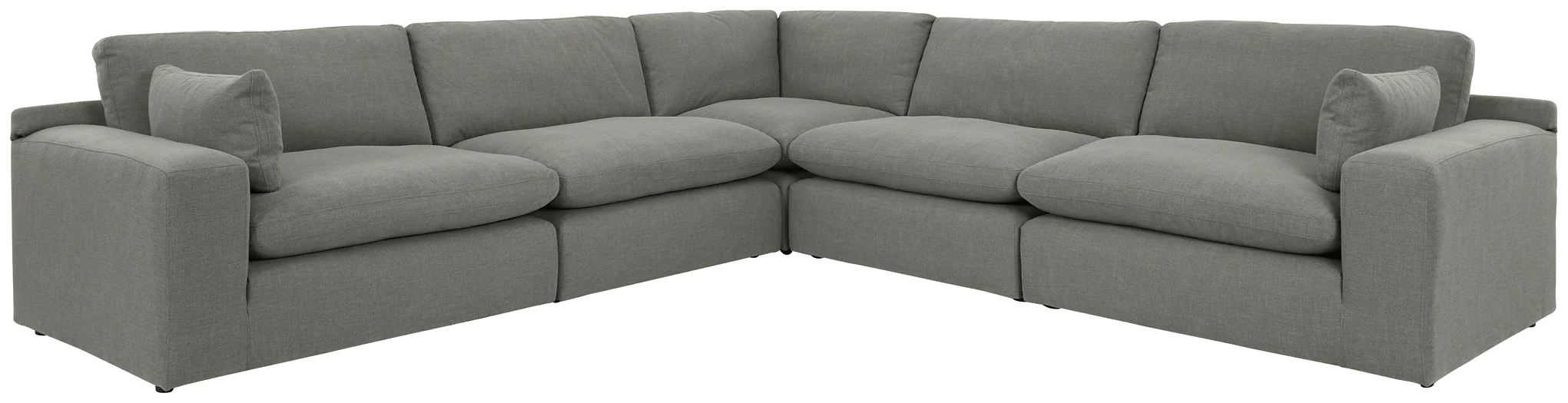 Elyza 5-Piece Sectional with Ottoman - Image 4
