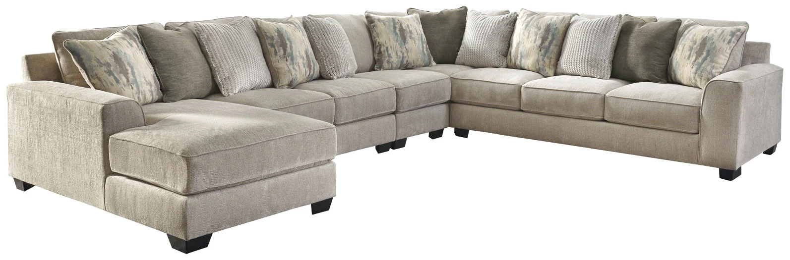Ardsley 5-Piece Sectional with Ottoman - Image 3