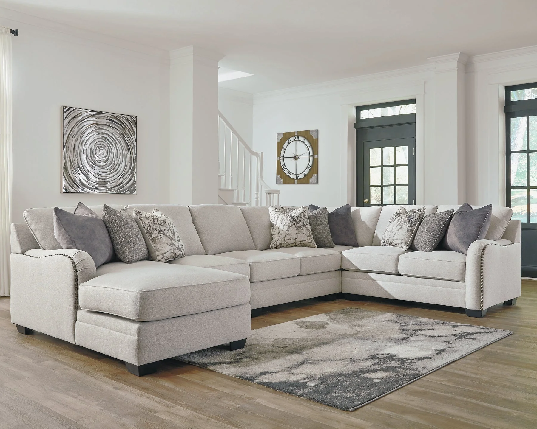 Dellara 5-Piece Sectional with Ottoman - Image 4