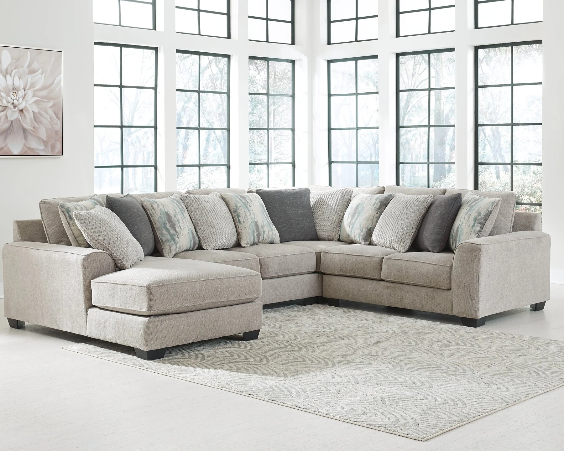 Ardsley 5-Piece Sectional with Ottoman - Image 8