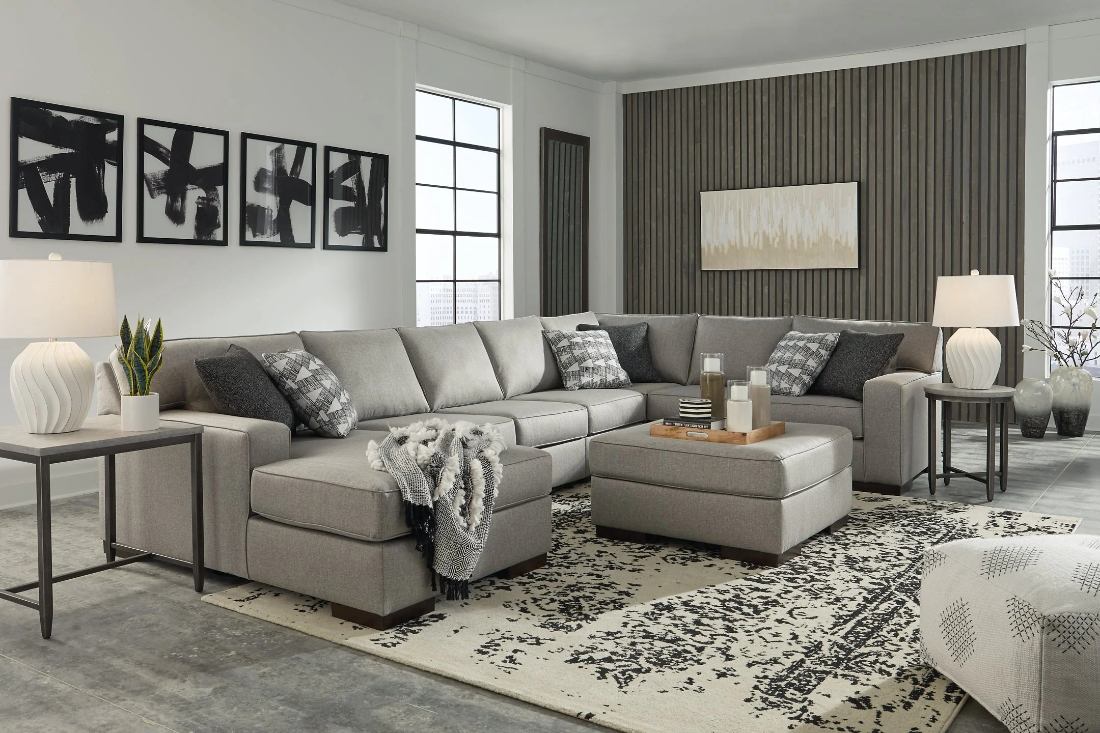 Marsing Nuvella 5-Piece Sectional with Ottoman - Image 4
