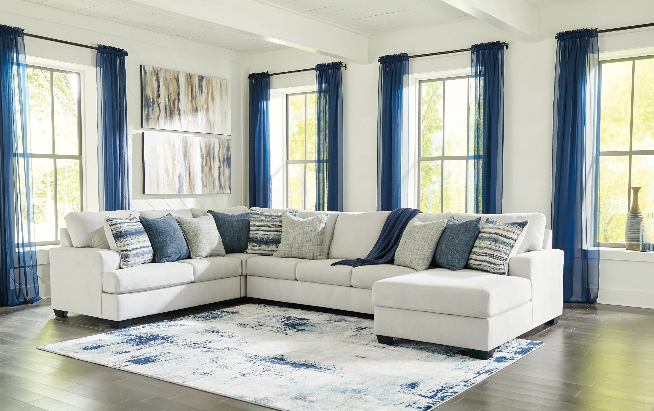 Lowder 5-Piece Sectional with Ottoman - Image 8
