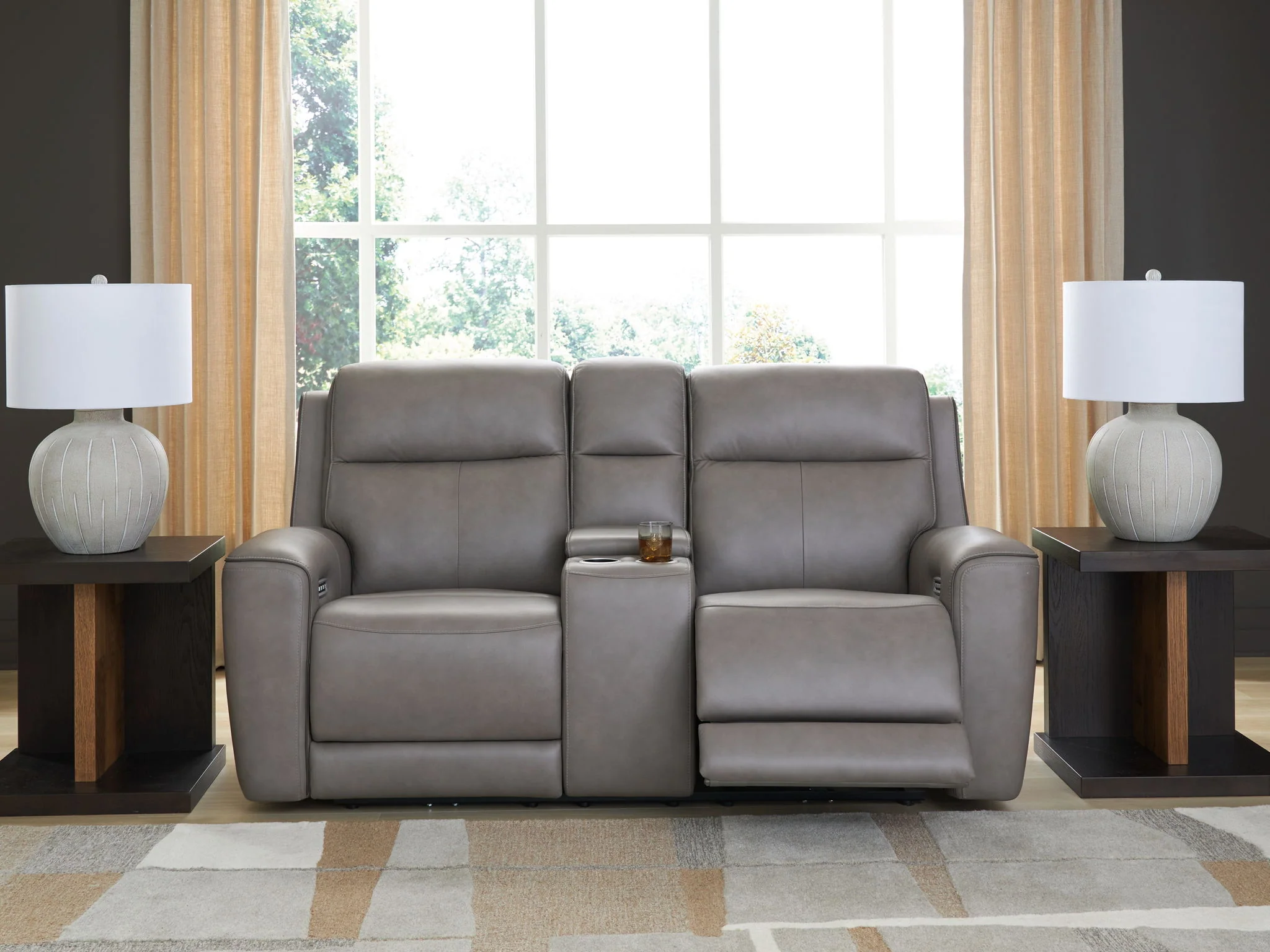 5Z-Comfort - Relaxation - Power Reclining Loveseat with Console / Adj Headrest - Image 6