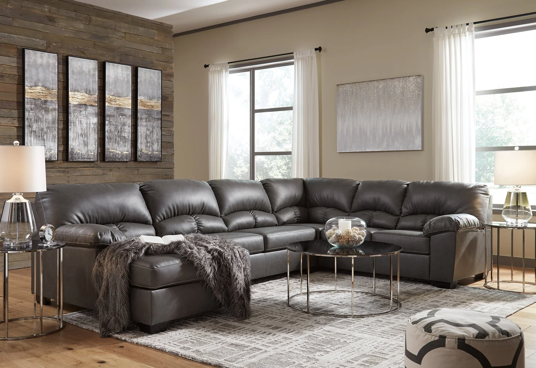 Aberton 3-Piece Sectional with Chaise - Image 4