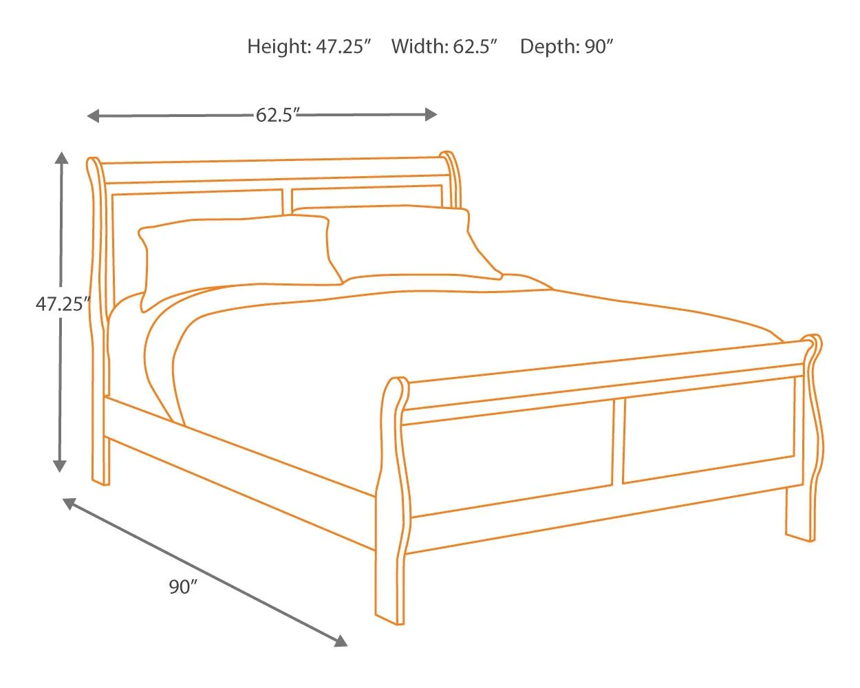 Alisdair - Sleigh Bed - Image 3