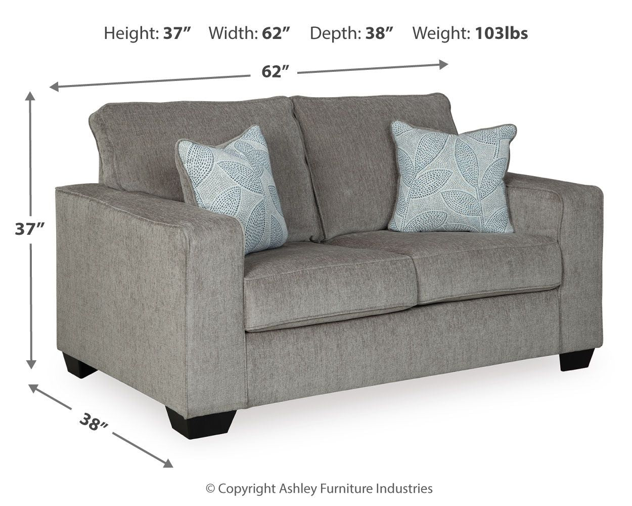 Altari - Stationary Loveseat - Image 6