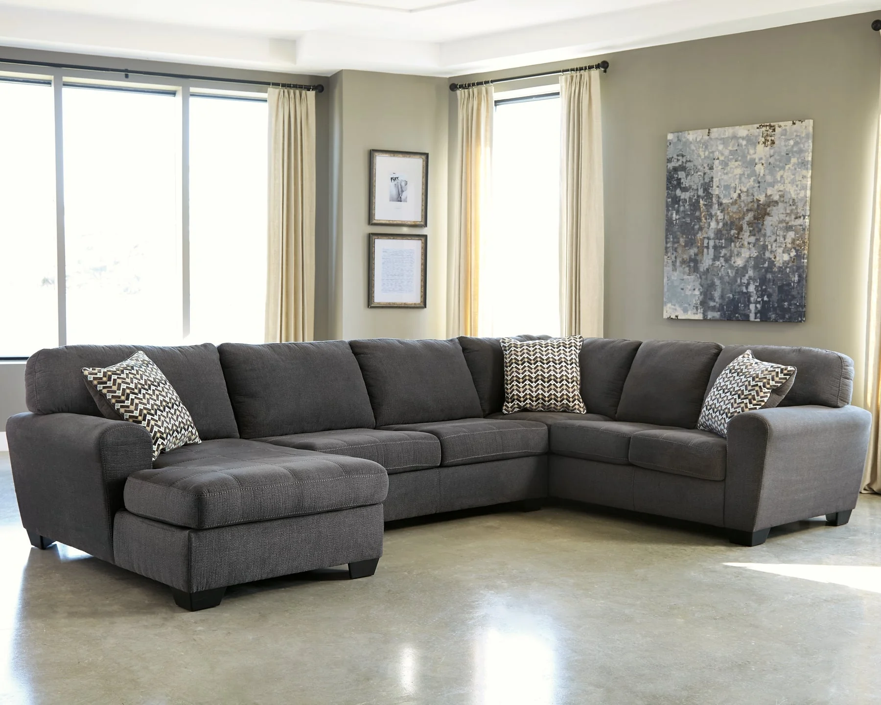 Ambee 3-Piece Sectional with Chaise - Image 3