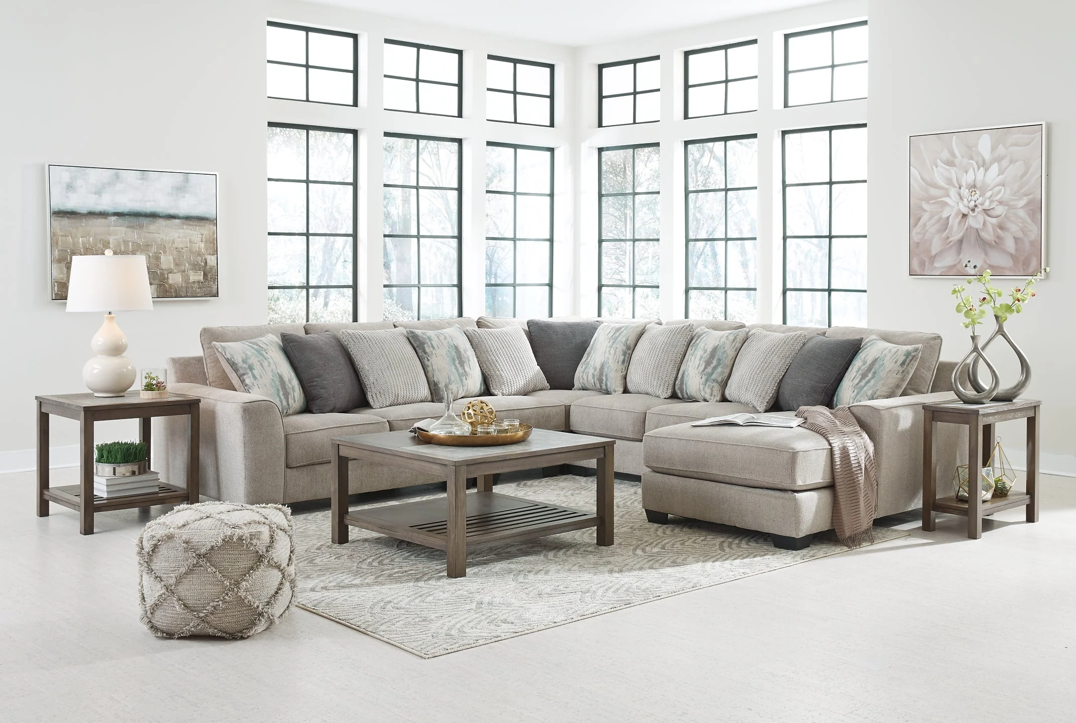 Ardsley 5-Piece Sectional with Chaise - Image 4