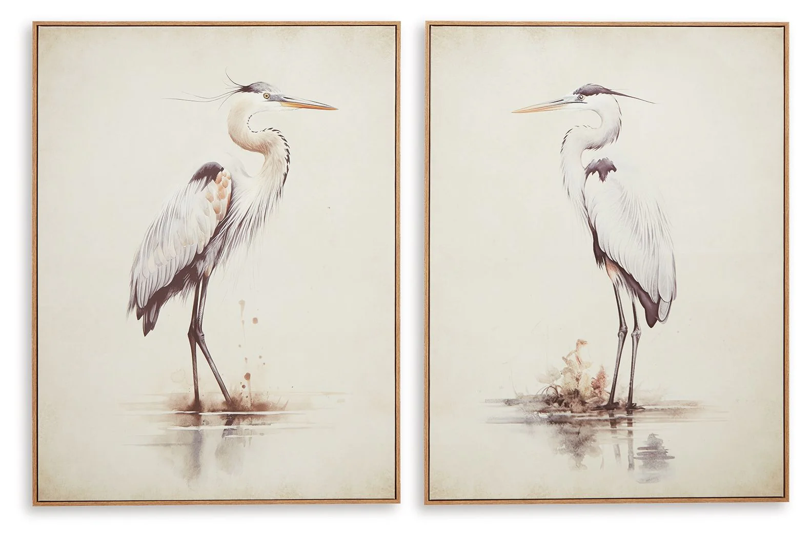 Aubinell - Wall Art Set (Set of 2) - Beige