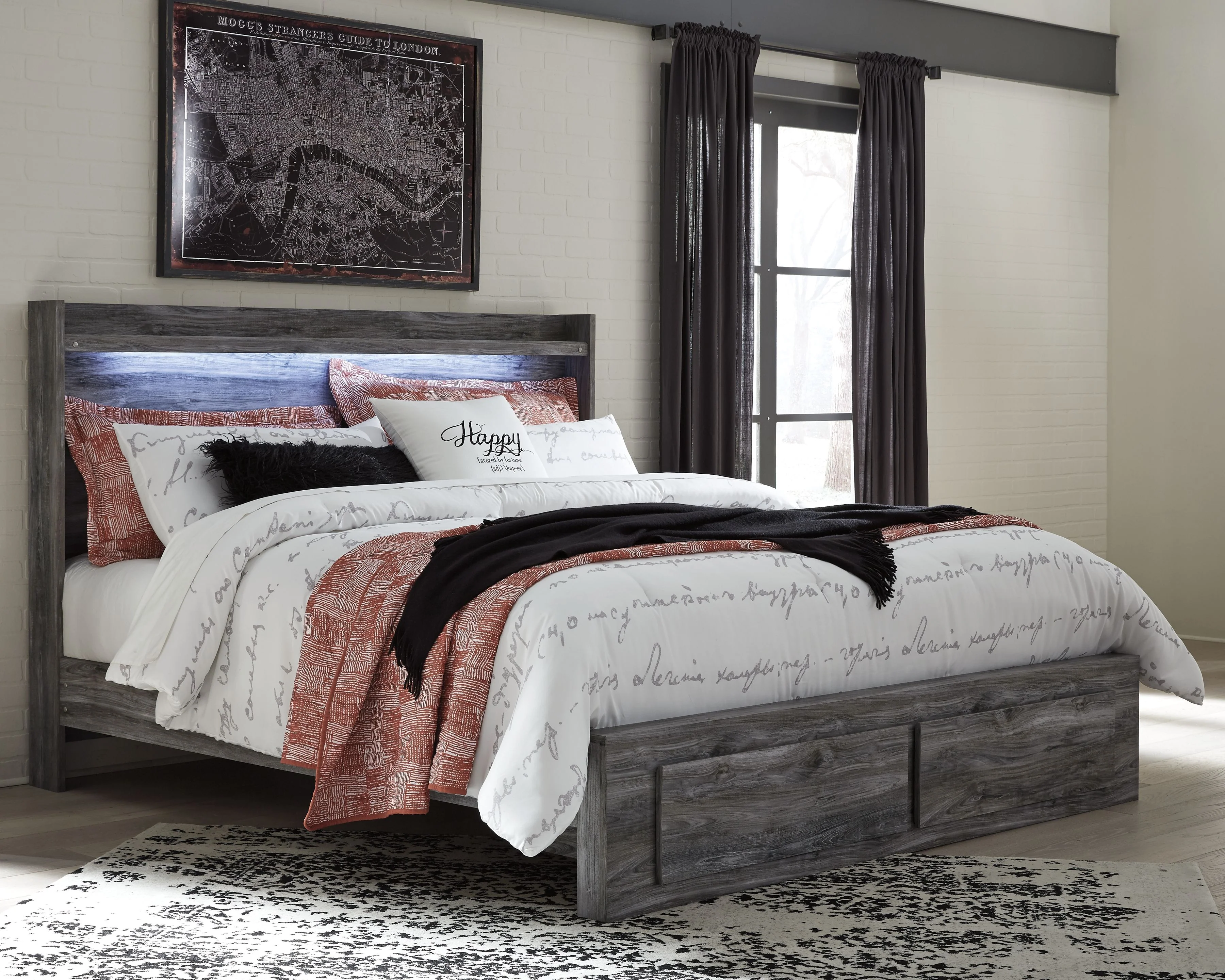 Baystorm - Panel Bedroom Set - Gray - Image 8