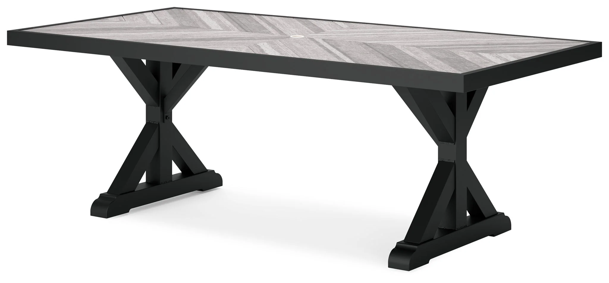 Beachcroft - Rect Dining Table W/Umb Opt - Image 4