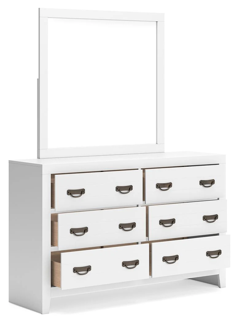 Binterglen - Dresser And Mirror - White - Image 2