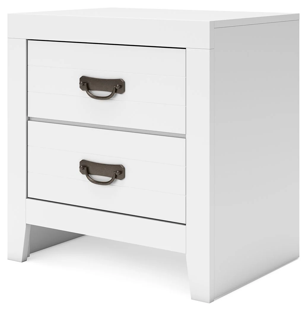 Binterglen - Two Drawer Night Stand - White - Image 4