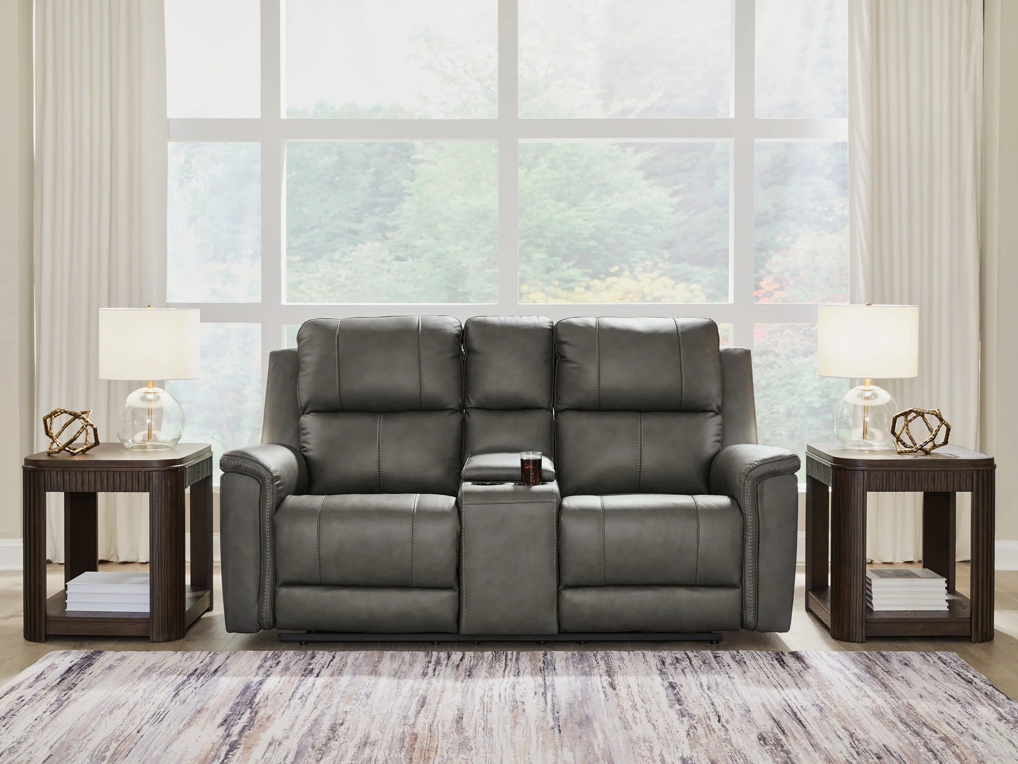 Bleckley - Power Reclining Loveseat With Console / Adjustable Headrest - Image 6
