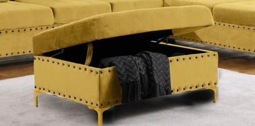 Emerson Gold Ottoman - Image 3