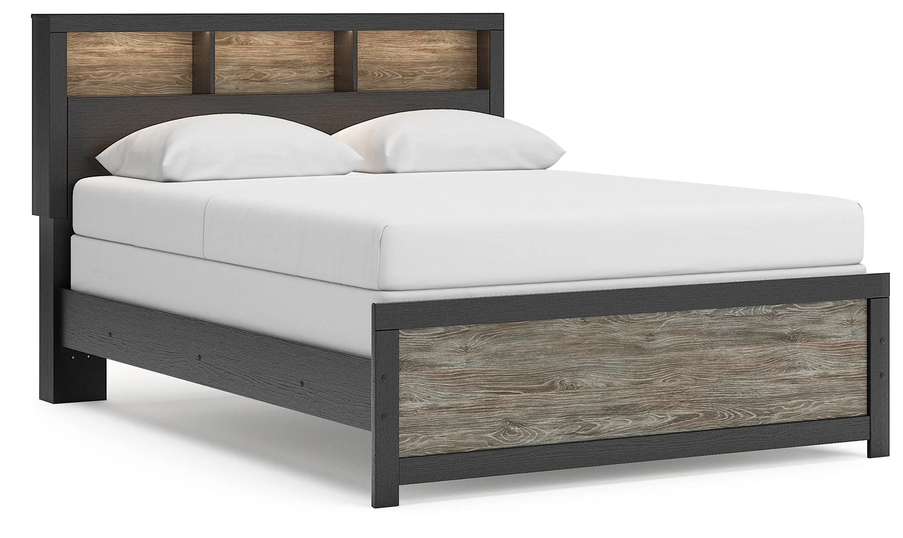 Broachmyn - Lighted Bookcase Panel Bed - Image 2