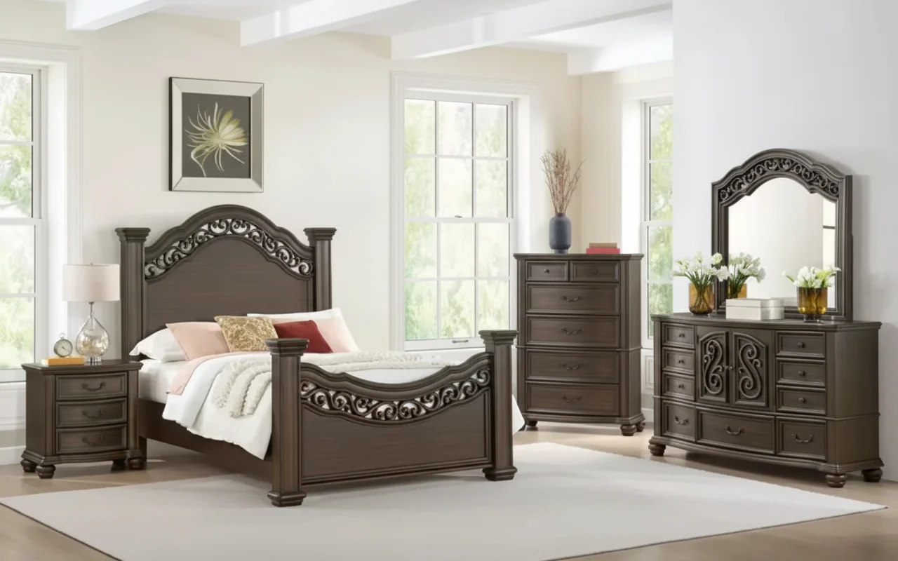 Brunswick Dresser Mirror Bed Choose Your Size!!