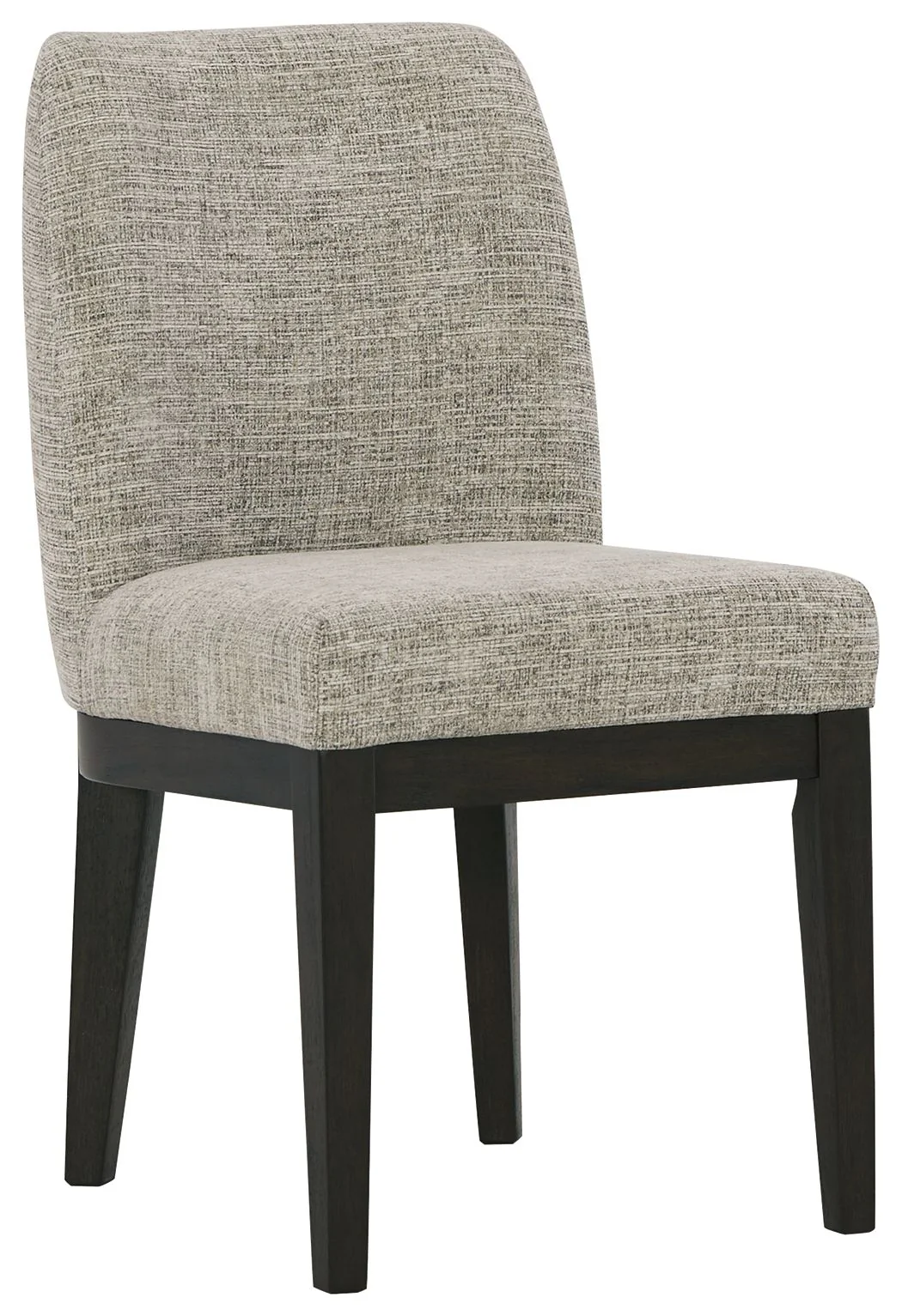 Burkhaus - Dining UPH Side Chair (Set of 2) - Beige / Dark Brown - Image 4