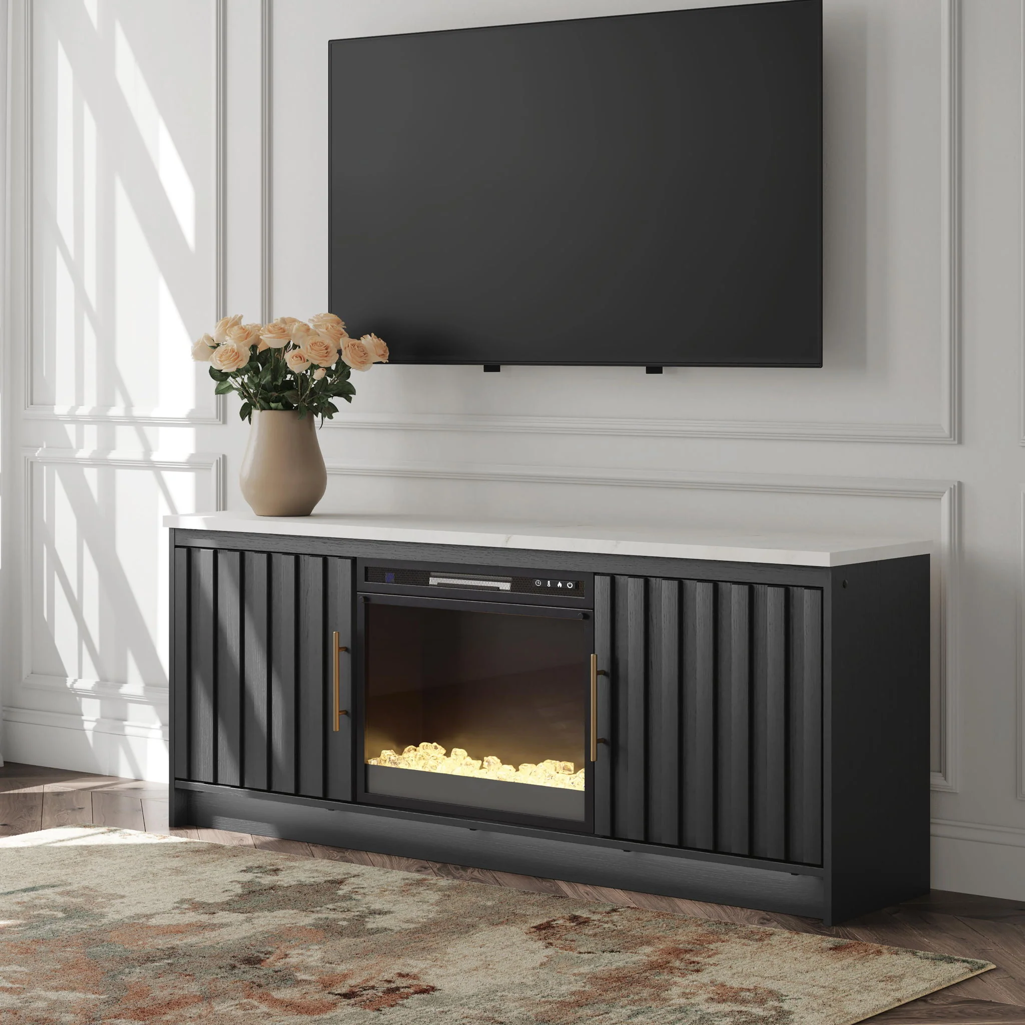 Cadmori - TV Stand With Fireplace Option - Image 12