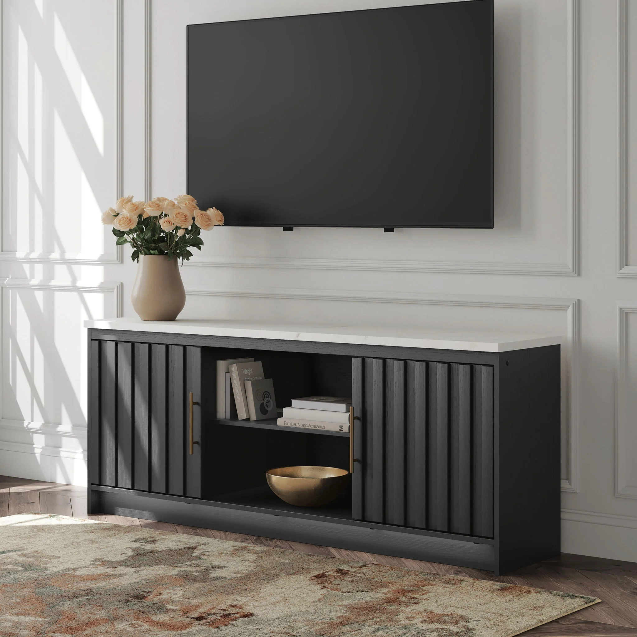 Cadmori - TV Stand With Fireplace Option - Image 4