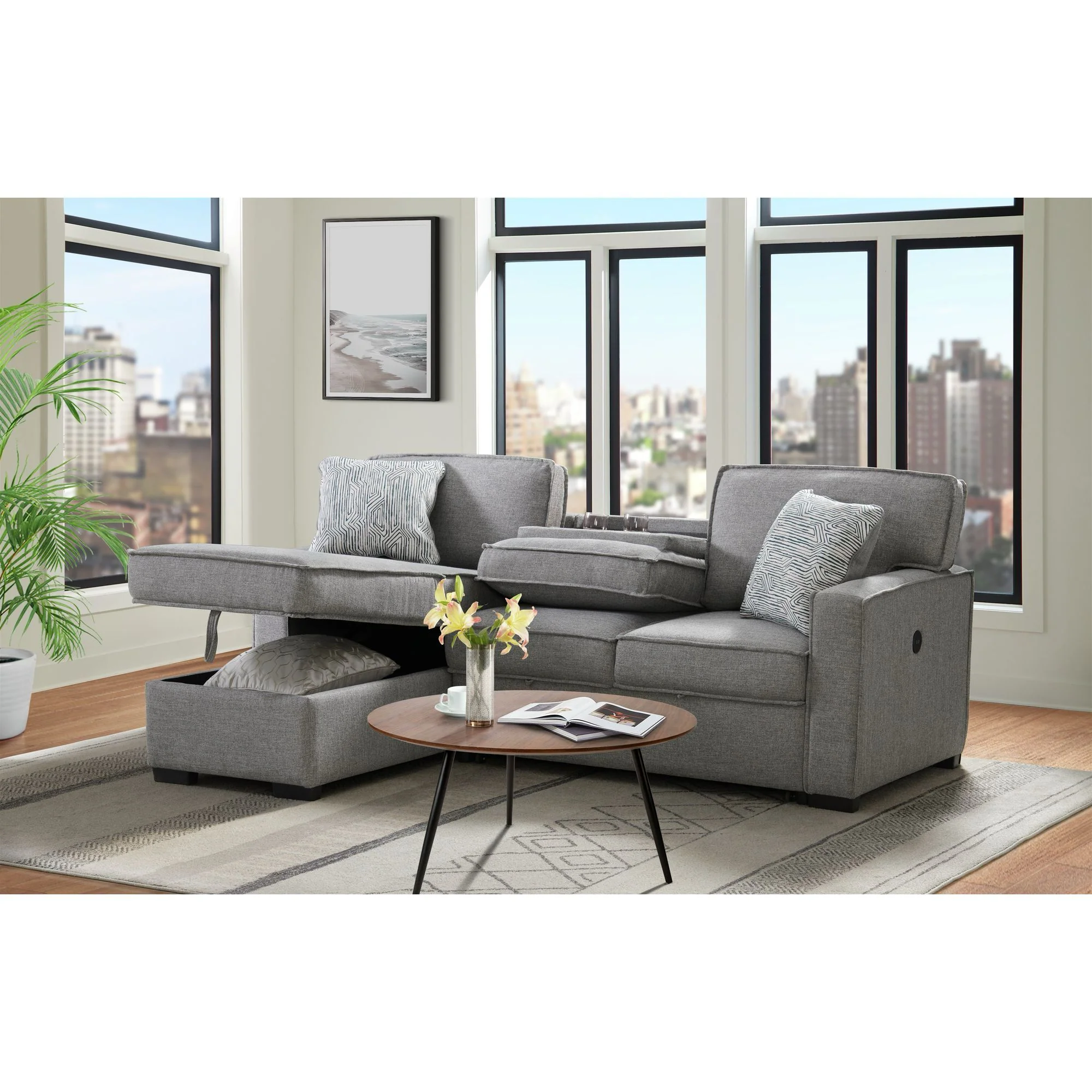 Caracas Sleeper Sectional with Storage - Image 2
