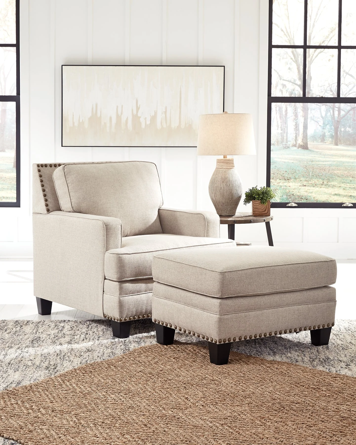 Claredon Chair and Ottoman - Image 2