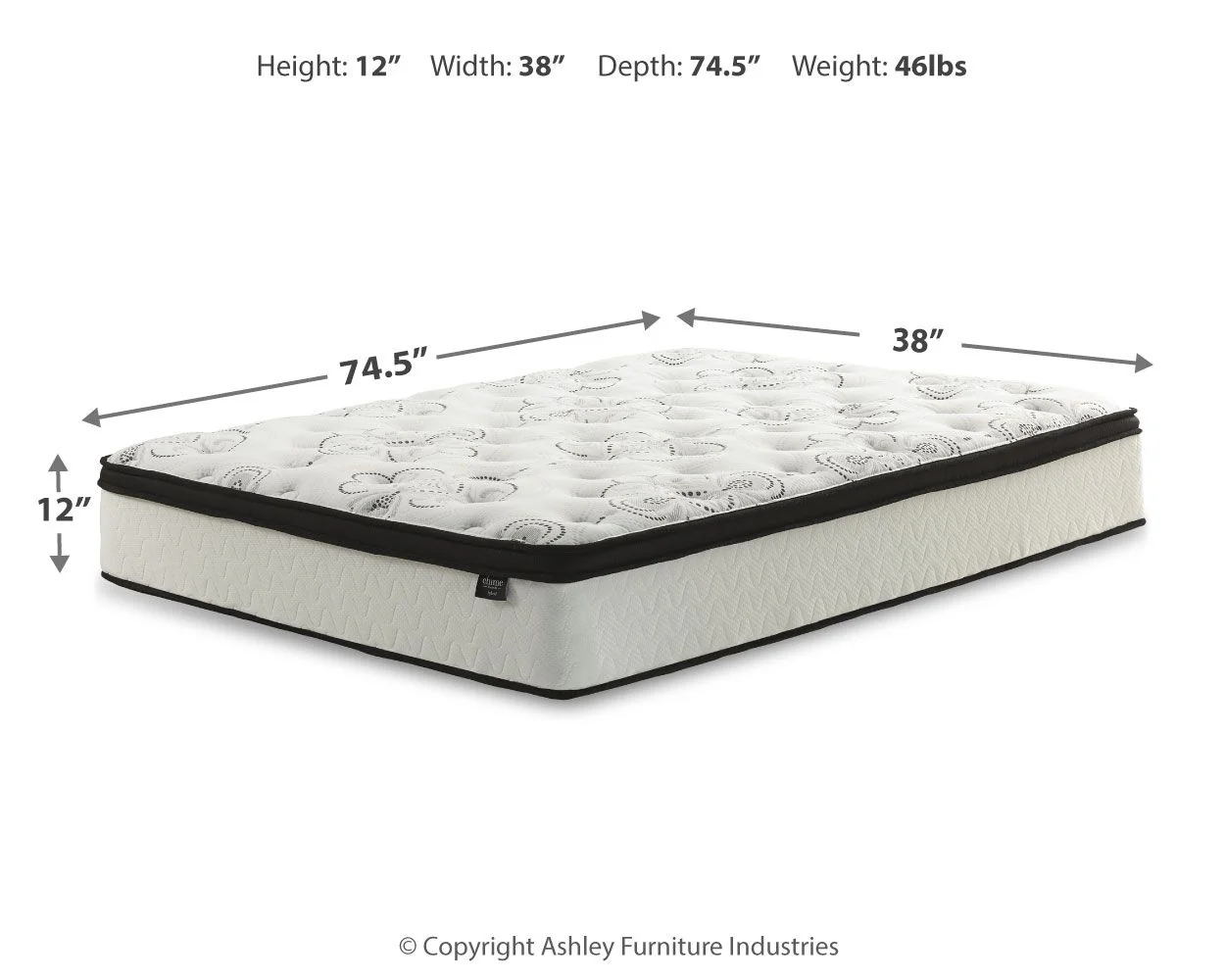 Chime 12 Inch Hybrid - Ultra Plush Hybrid Mattress - Image 4
