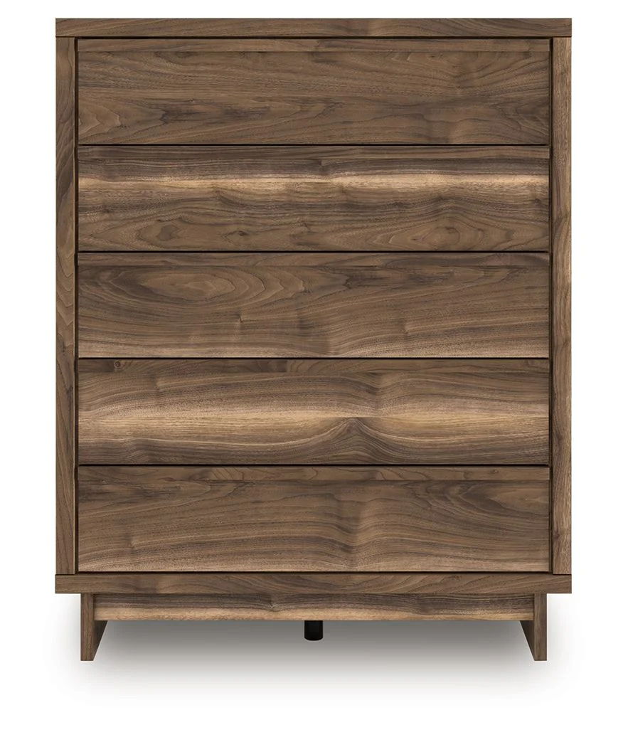 Chirason - Five Drawer Wide Chest - Brown - Image 3