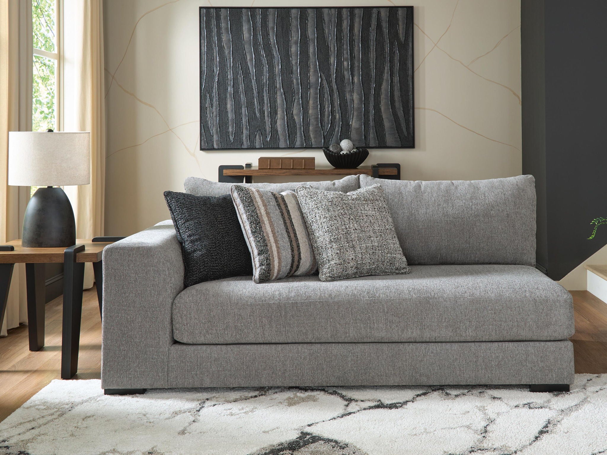 Creston Heights - LAF Corner Chaise - Smolder - Image 4