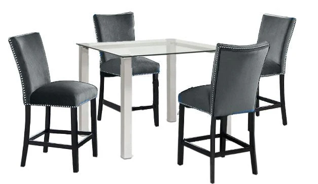 Ami Pub Table + 4 Chairs Choose Your Chair Color - Image 3