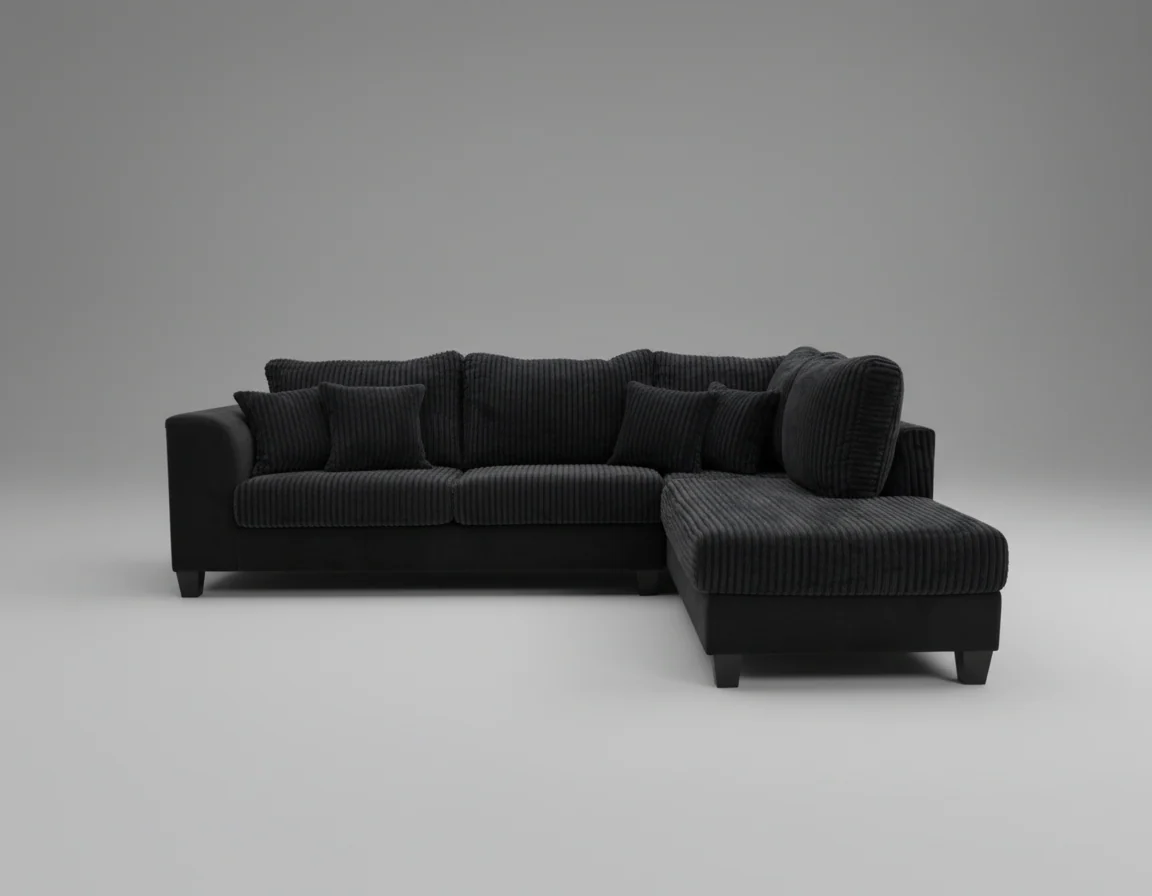 Danielle Velvet Corduroy Sectional CHOOSE YOUR COLOR!! - Image 5