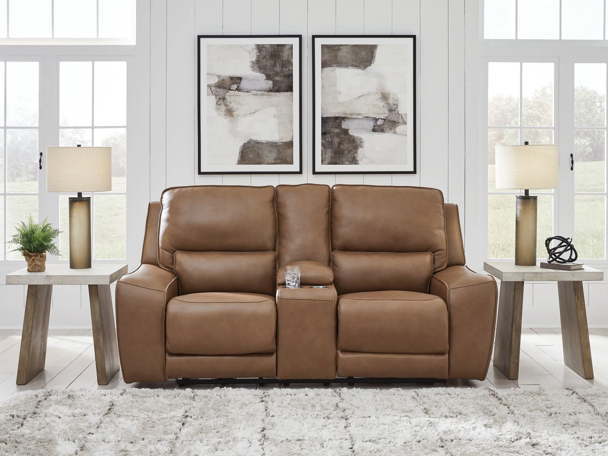 DeepWakes - Power Reclining Loveseat / Console / Adjustable Headrest - Image 7