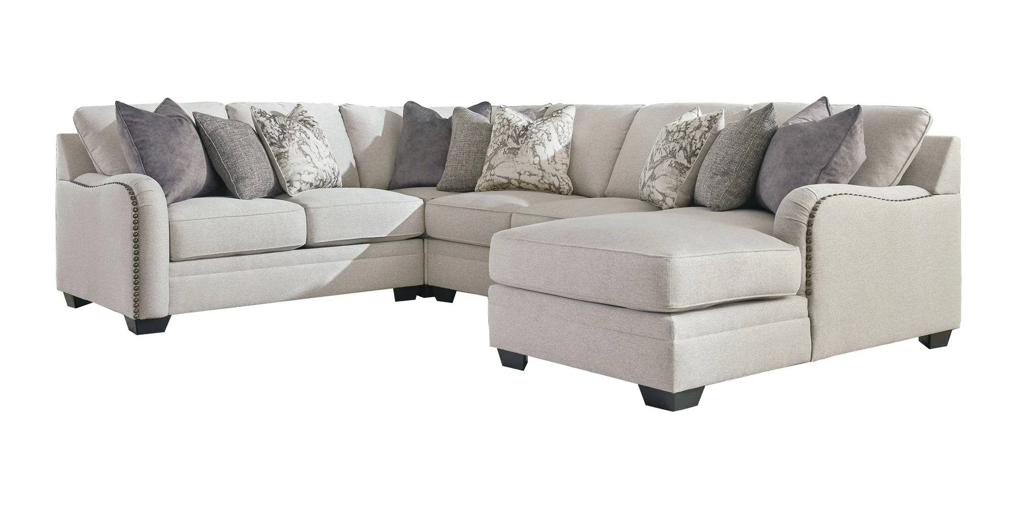 Dellara 4-Piece Sectional with Chaise - Image 2