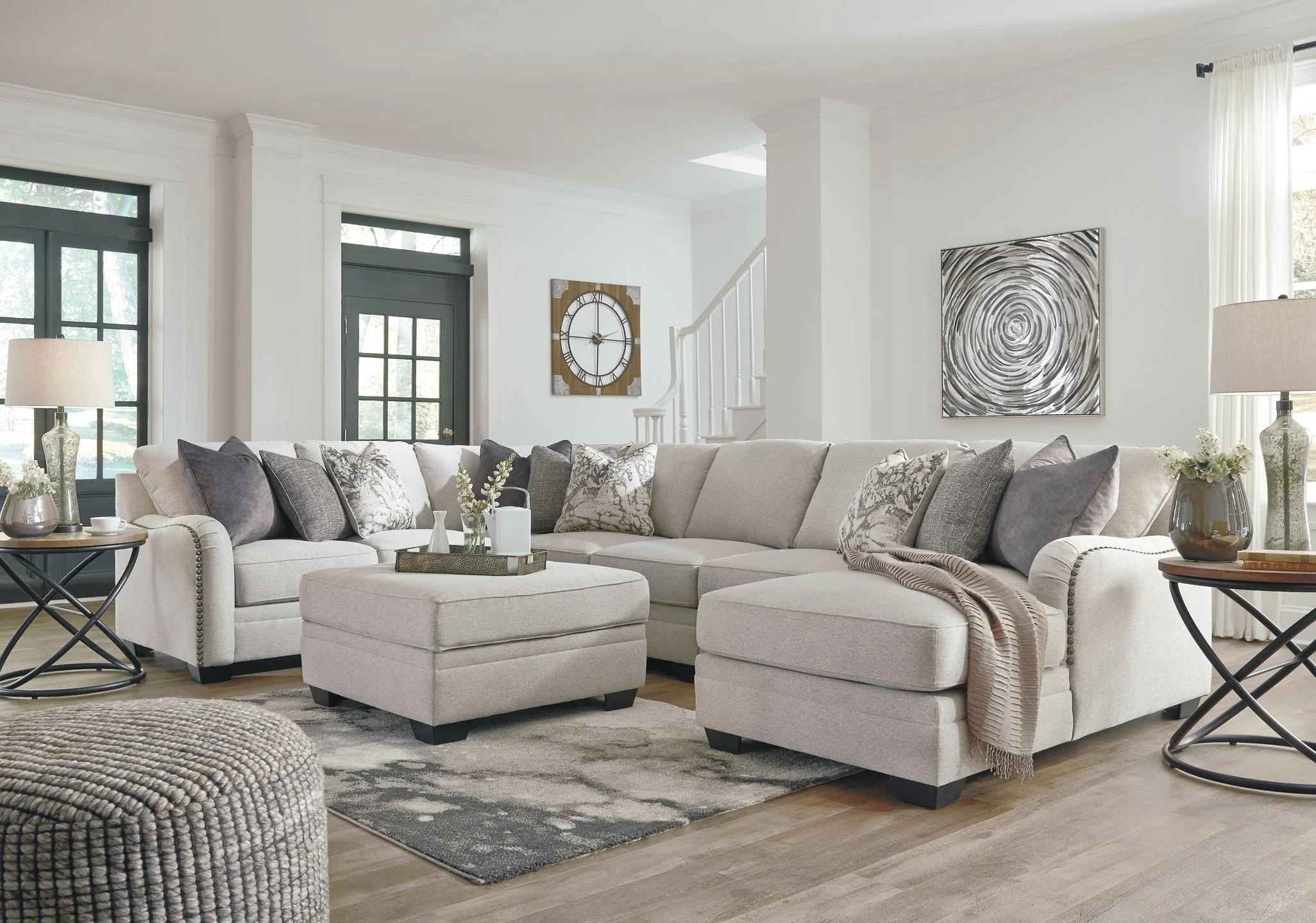 Dellara 5-Piece Sectional with Chaise - Image 6